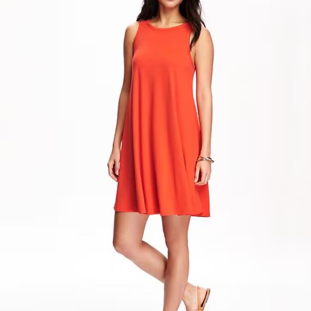 NWT Old Navy Tall Orange Mini Sundress XS